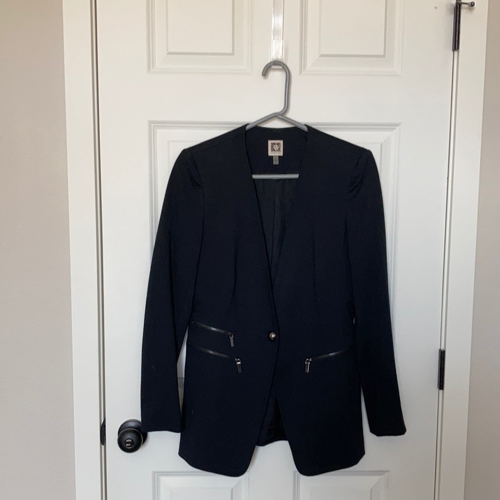 EUC Anne Klein ponte blazer size 4